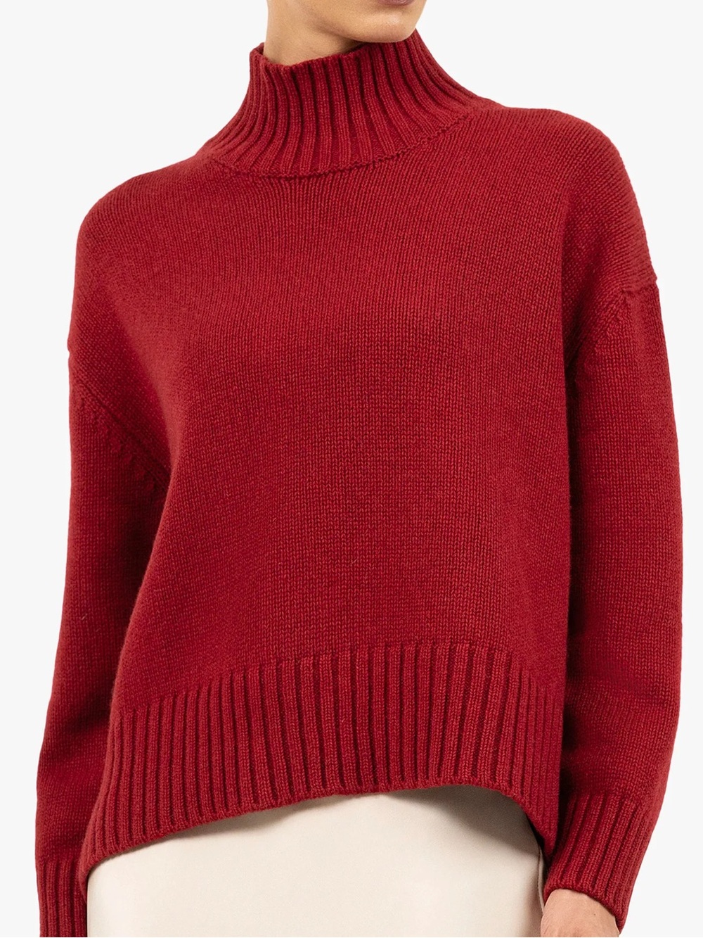 GAP Red Mock Neck Sweater, M